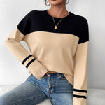 Nadorine Sweaters for Women Fall Outfits Long Sleeve Knit Pullover Tops