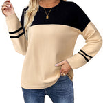 Nadorine Sweaters for Women Fall Outfits Long Sleeve Knit Pullover Tops