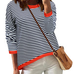 Nadorine Sweaters for Women Fall Outfits Long Sleeve Knit Pullover Tops