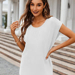 Nadorine Short Sleeve Sweater Knit Going Out Sweater Tops