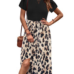 Zeagoo Womens Midi Dress Short Sleeve Dress with Pockets