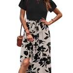 Zeagoo Womens Midi Dress Short Sleeve Dress with Pockets