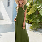 Nadorine Women Floral Maxi Dress Summer Casual Sleeveless Sundress