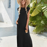 Nadorine Women Floral Maxi Dress Summer Casual Sleeveless Sundress