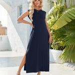 Nadorine Women Floral Maxi Dress Summer Casual Sleeveless Sundress