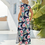 Nadorine Women Floral Maxi Dress Summer Casual Sleeveless Sundress