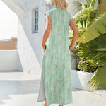 Nadorine Women Floral Maxi Dress Summer Casual Sleeveless Sundress