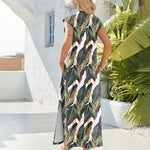 Nadorine Women Floral Maxi Dress Summer Casual Sleeveless Sundress