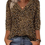 Nadorine Casual V-Neck long sleeve Basic Tee (US Only)