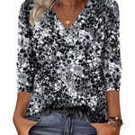Nadorine Casual V-Neck long sleeve Basic Tee (US Only)