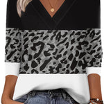 Nadorine Casual V-Neck long sleeve Basic Tee (US Only)