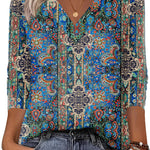 Nadorine Casual V-Neck long sleeve Basic Tee (US Only)