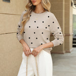 Nadorine Classic Crew Neck Pullover Sweaters (US Only)