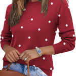 Nadorine Classic Crew Neck Pullover Sweaters (US Only)