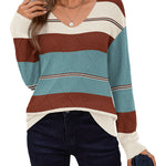 Nadorine Casual V-neck Lightweight Crochet Sweater (US Only)