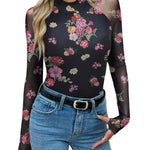 Nadorine Versatile Double Lined Fitted Mesh Sheer Top for Women Casual Work Office Loose Fit 2026 | Under $40