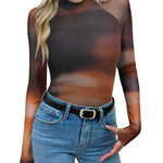Nadorine Versatile Double Lined Fitted Mesh Sheer Top for Women Casual Work Office Loose Fit 2026 | Under $40