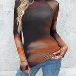 Nadorine Versatile Double Lined Fitted Mesh Sheer Top for Women Casual Work Office Loose Fit 2026 | Under $40