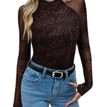 Nadorine Versatile Double Lined Fitted Mesh Sheer Top for Women Casual Work Office Loose Fit 2026 | Under $40
