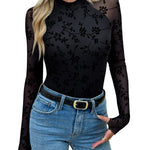 Nadorine Versatile Double Lined Fitted Mesh Sheer Top for Women Casual Work Office Loose Fit 2026 | Under $40