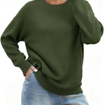Nadorine Basic Loose Fit Knit Pullover Sweater (US Only)