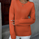 Nadorine Basic Loose Fit Knit Pullover Sweater (US Only)