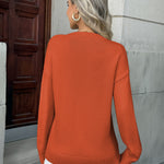 Nadorine Basic Loose Fit Knit Pullover Sweater (US Only)