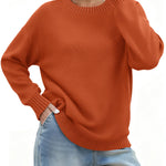 Nadorine Basic Loose Fit Knit Pullover Sweater (US Only)