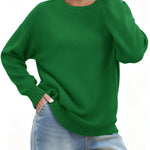 Nadorine Basic Loose Fit Knit Pullover Sweater (US Only)
