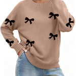 Nadorine Basic Loose Fit Knit Pullover Sweater (US Only)
