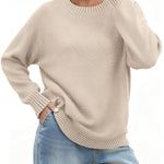 Nadorine Basic Loose Fit Knit Pullover Sweater (US Only)