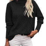 Trendy Chunky Knitted Turtleneck Sweater (US Only)