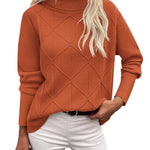 Trendy Chunky Knitted Turtleneck Sweater (US Only)