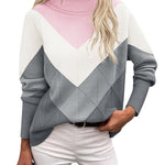 Trendy Chunky Knitted Turtleneck Sweater (US Only)