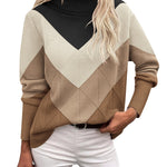 Trendy Chunky Knitted Turtleneck Sweater (US Only)