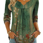 Nadorine Dressy Casual Fashion V-neck Fall Blouses for Women Casual Work Office Loose Fit 2026 | Under $40