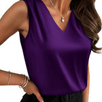Nadorine Dressy Casual Satin Camisole Tank Tops for Women Elegant Office Work Dressy 2026 | Under $25