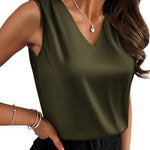 Nadorine Dressy Casual Satin Camisole Tank Tops for Women Elegant Office Work Dressy 2026 | Under $25