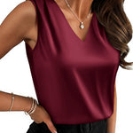 Nadorine Dressy Casual Satin Camisole Tank Tops for Women Elegant Office Work Dressy 2026 | Under $25