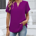 Casual Elegant Flowy Chiffon Blouse (US Only)
