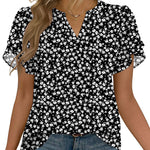 Casual Elegant Flowy Chiffon Blouse (US Only)