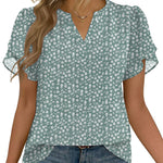 Casual Elegant Flowy Chiffon Blouse (US Only)