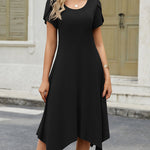 Casual A-Line Flowy T-Shirt Dress with Pockets (US Only)