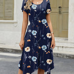 Casual A-Line Flowy T-Shirt Dress with Pockets (US Only)