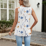 Casual Summer V Neck Babydoll Tank Top (US Only)