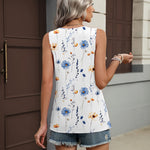 Casual Summer V Neck Babydoll Tank Top (US Only)
