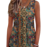 Casual Summer V Neck Babydoll Tank Top (US Only)