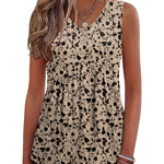 Casual Summer V Neck Babydoll Tank Top (US Only)