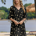 Nadorine Women's Boho Mini Dress with Pockets (US Only)