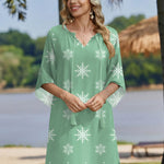 Nadorine Women's Boho Mini Dress with Pockets (US Only)